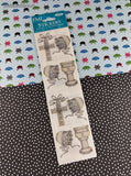 Vintage Frances Meyer FMI Christening Stickers, 2 Sheets New & Sealed