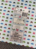Sandylion Essentials Choo Choo Trains SHINY Metallic 3-Dimensional Sticker Pack, New/Sealed