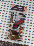 Vintage Stickopotamus Stickers, SHINY Train Set, 1 Sheet New & Sealed