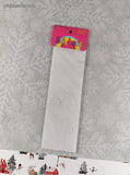 Vintage Christmas SHINY Santa Candy Canes Snowmen Stickers, 1 Sheet New & Sealed