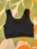 American Eagle Aerie Women's Black Ribbed Sports Bralette Size Medium