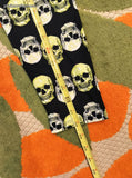 LuLaRoe Women's Tall & Curvy TC Leggings Black & Yellow Spooky Skulls