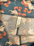 LuLaRoe Women's Tall & Curvy TC Leggings Blue Pink White Unicorns