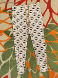 Women's Wildwoven Pink Orcas Lounge Sleep Pants Sz Lg