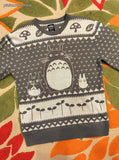 Studio Ghibli My Neighbor Totoro Men's/Unisex Long Sleeved Sweatshirt Size Large