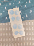 Vintage 1995 Creative Memories Christmas Gift Wintry Snowflakes Full Sticker Sheet, Unused