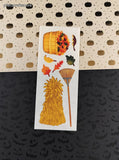 Vintage 2000 Creative Memories Fall Autumn Leaves Haystack Full Sticker Sheet, Unused
