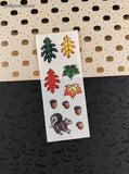 Vintage 1997 Creative Memories Fall Autumn Leaves Squirrels Full Sticker Sheet, Unused