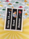 Vintage 2001 Creative Memories School Grade 12 Graduation Full Sticker Sheet, Unused