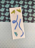 Vintage 1997 Creative Memories Frogs & Blue Ribbons Full Sticker Sheet, Unused
