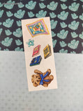 Vintage 1999 Creative Memories Teddy Bear Toys Full Sticker Sheet, Unused