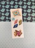 Vintage 1999 Creative Memories Teddy Bear Toys Full Sticker Sheet, Unused