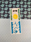 Vintage 2000 Creative Memories Sunshine & Ocean Waves Full Sticker Sheet, Unused