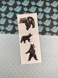 Vintage 1997 Creative Memories Black Bear Cubs Full Sticker Sheet, Unused