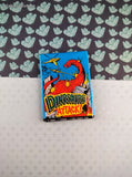 Vintage Topps 1988 Dinosaurs Attack! Sealed Pack of 5 Cards + 1 Sticker + 1 Stick Bubble Gum