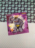 Vintage 1999 Pokemon Priss Prints Game Freak #67 Machoke Jumbo Sticker, New & Unpeeled