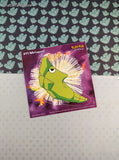 Vintage 1999 Pokemon Priss Prints Game Freak #11 Metapod Jumbo Sticker, New & Unpeeled