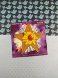 Vintage 1999 Pokemon Priss Prints Game Freak #120 Staryu Jumbo Sticker, New & Unpeeled