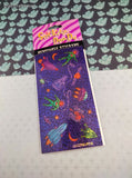 Vintage 1997 Stickety-Doo-Da Activity Removable SHINY Stickers Space, 1 Sheet New & Sealed