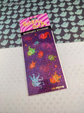 Vintage 1997 Stickety-Doo-Da Activity Removable SHINY Stickers Aliens, 1 Sheet New & Sealed