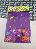 Vintage 1997 Stickety-Doo-Da Activity Scene Board w/Removable SHINY Stickers Aliens Space, 1 Sheet New & Sealed
