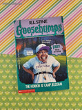 Vintage 1995 1st Printing R.L. Stine Goosebumps #33, The Horror at Camp Jellyjam Softcover *w/Decal*