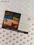 Vintage Fold-Out Postcard Style Pictures Greetings from the Las Vegas Strip