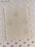 Vintage Hallmark Ballerina Teddy Bears Partial Sticker Sheet