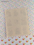 Vintage Carlton Cards Cute Lil' Forest Animals Full Sticker Sheet, Unused