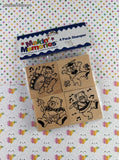 Vintage Makin' Memories 4 Pack Stamper Musical Bears Rubber Stamp Set