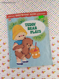 Vintage 1979 Nontoxic Baby's First Book Teddy Bear Plays Whitman Books Softcover