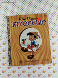 Vintage 1980 Walt Disney's Pinocchio Little Golden Book Hardcover