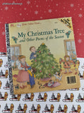 Vintage 1987 My Christmas Tree and Other Poems of the Season Big Little Golden Book Hardcover