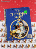 Vintage 1980 The Christmas Story Little Golden Book Hardcover