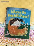 Vintage 1962 1st Printing Where is the Poky Little Puppy Little Golden Book Hardcover