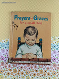 Vintage 1960 Prayers and Graces for a Small Child Rand McNally Elf Book Hardcover