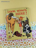 Vintage 1964 Look Who's Here! Wonder Books Hardcover