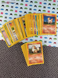 Vintage 1990's Bulk Pokemon Card Lot, 36 Common + 25 Uncommon WOTC Cards No Duplicates
