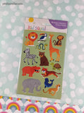 Tender Thoughts Kid Squad Cute Zoo Animals Full Sticker Sheets Pack/3 Sheets, New & Sealed