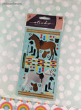 Vintage Stickopotamus "Horse Stable" Binder Sticker Sheet, New & Sealed