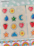 Vintage 1980 Hallmark Thankfulness & Love Partial Sticker Sheets Set/2