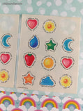 Vintage 1980 Hallmark Thankfulness & Love Partial Sticker Sheets Set/2