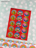 RARE Vintage Trend Dino Fun #T-6406 Strawberry Scratch 'n Sniff Full Sticker Sheet, Unused