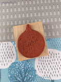 2013 Hero Arts K5861 World Ornament Rubber Stamp Block, Clean