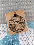 2013 Hero Arts K5861 World Ornament Rubber Stamp Block, Clean