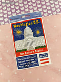Mrs. Grossman's Destinations Cardstock Stickers Washington D.C. Embossed Full Sticker Sheet, NEW