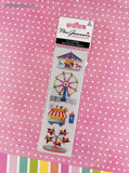 Mrs. Grossman's Limited Edition Carnival Fun SHINY Full Sticker Sheet Set/2, NEW & Sealed