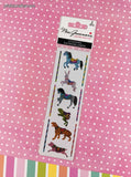 Mrs. Grossman's Limited Edition Carousel Animals SHINY Full Sticker Sheet Set/2, NEW & Sealed
