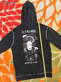 Women's Her Universe Spirited Away No Face Long Sleeved Hooded Sweatshirt Sz XL