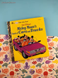 Vintage 1994 First Little Golden Book Walt Disney's Mickey Mouse's Book of Cars and Trucks Hardcover